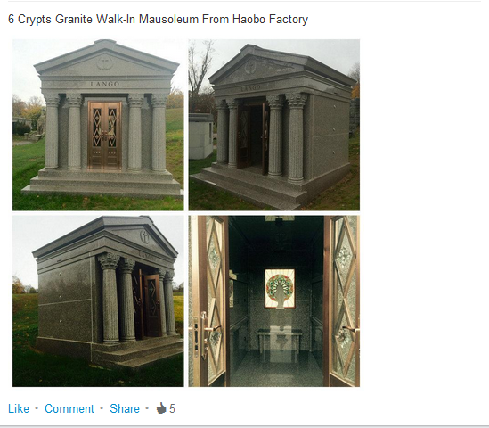 Granite Walk-In Mausoleum